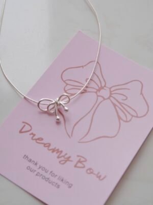 ribbon bow necklace