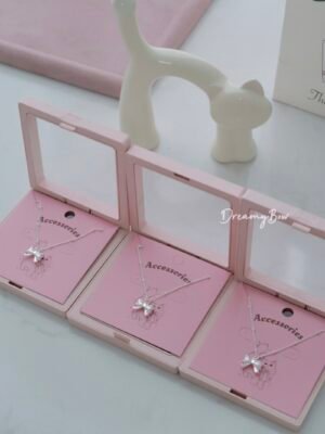 Ballet Girl Bow Necklace